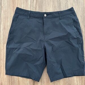 Lululemon Shorts Mens 36 Navy Commission Short Chino Stretch Zip Golf